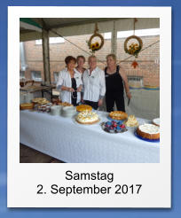 Samstag 2. September 2017